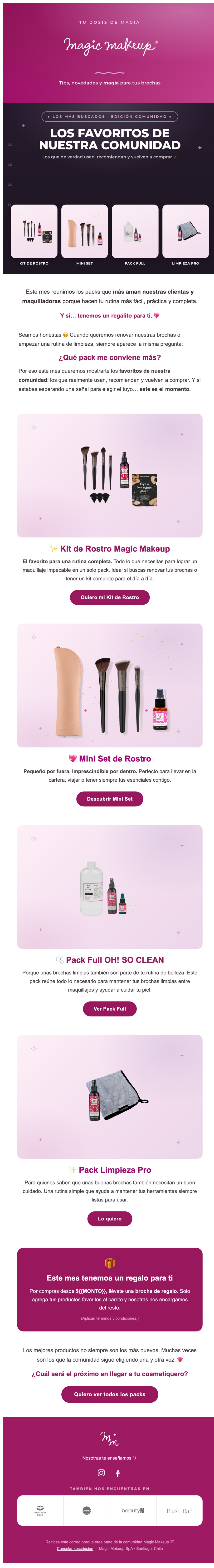 Newsletter completo Los Favoritos de la Comunidad